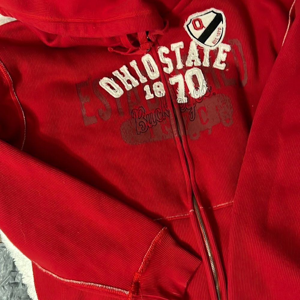 Vintage Ohio State full zip hoodie size L